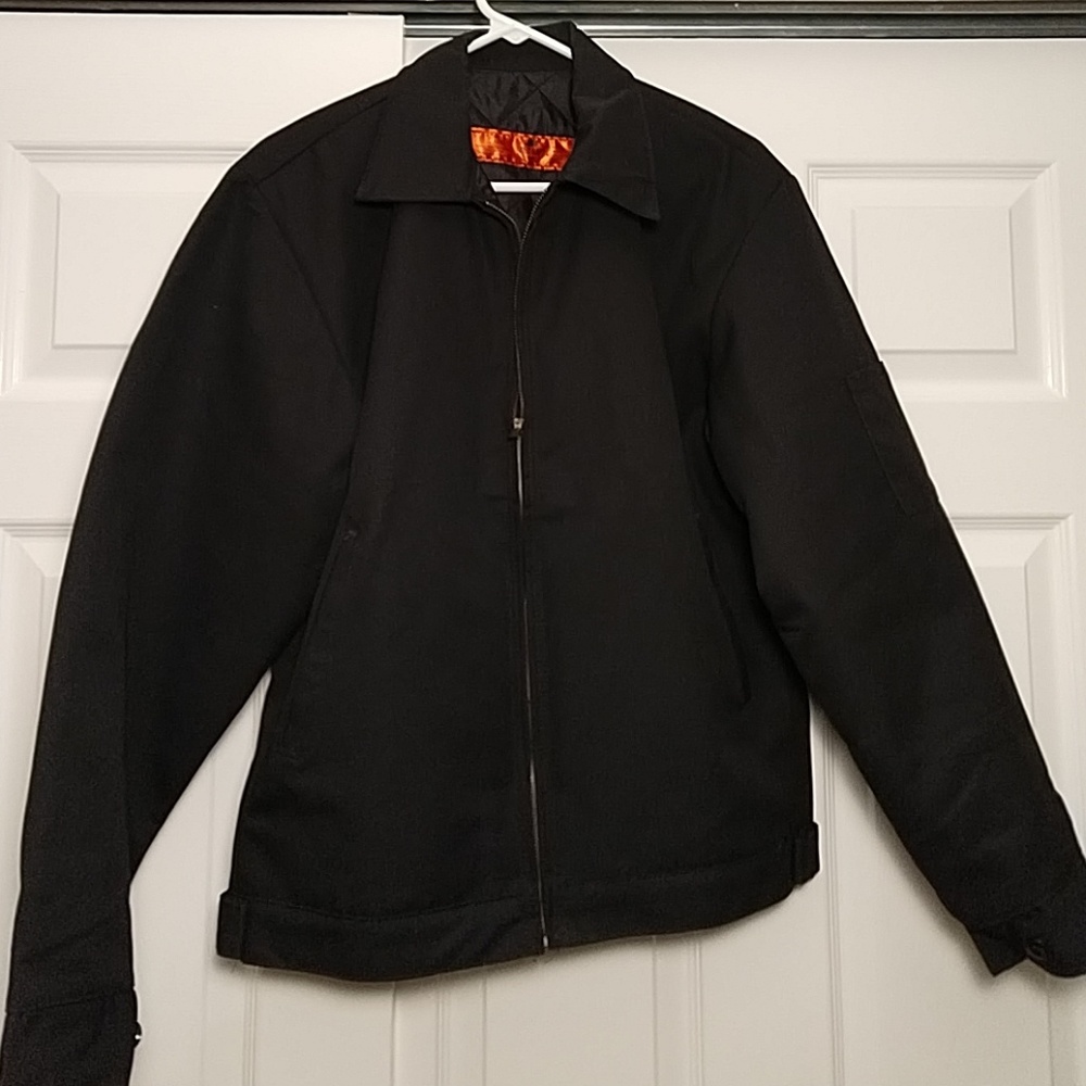 Red Kap black Eisenhower work jacket